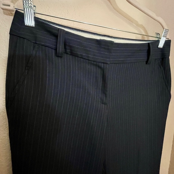 J. Crew Women's Size 4 Navy Pinstripe Favorite Fit Trousers Dress Pants - Picture 3 of 11